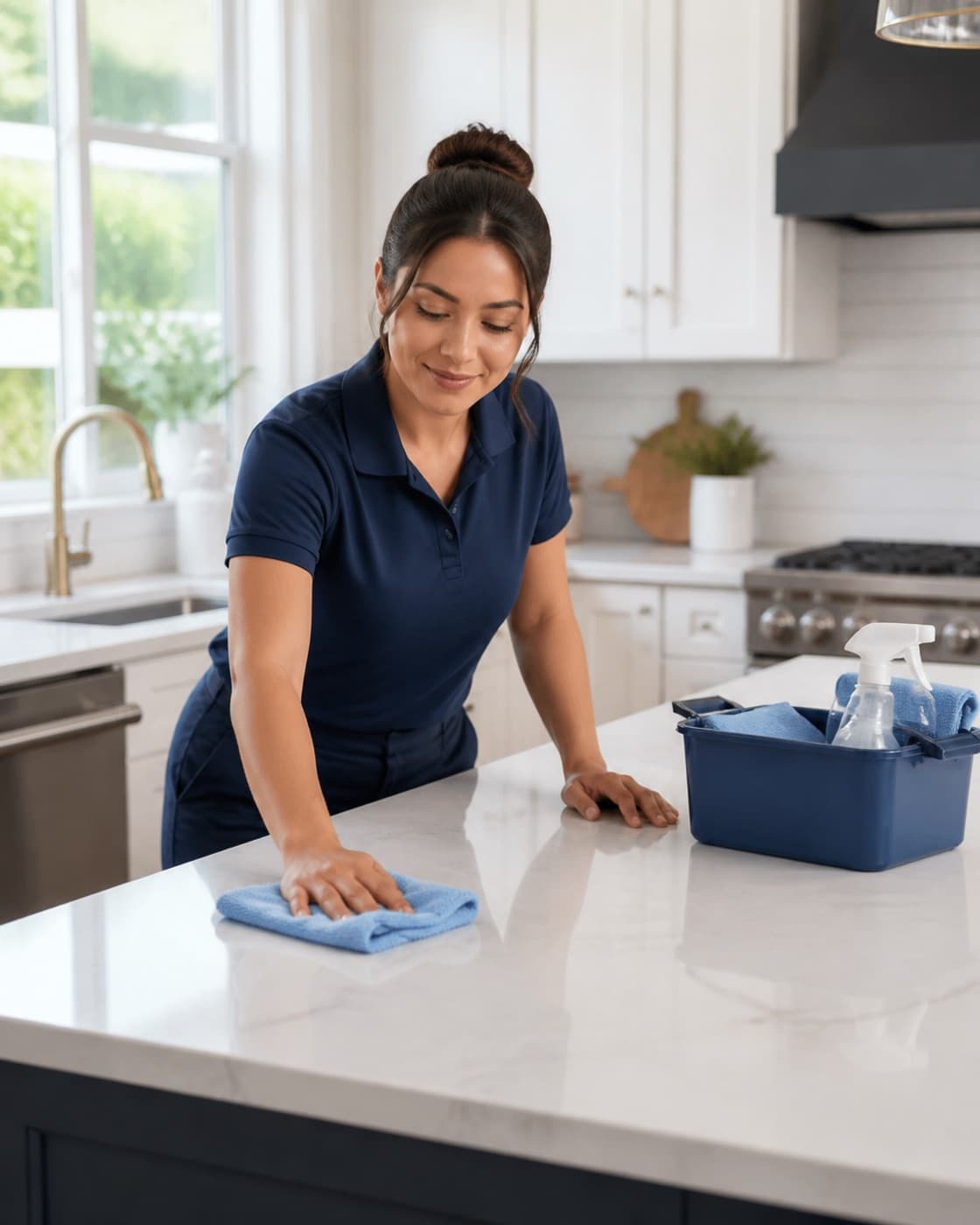 Cleaning Services professional serving a local customer