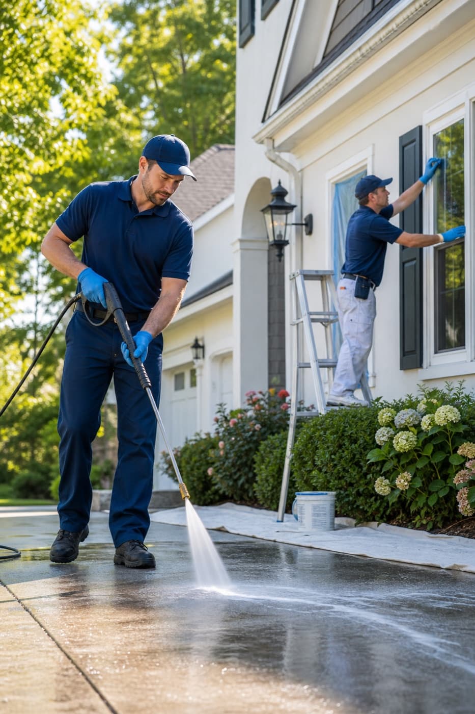 Pressure Washing professional serving a local customer